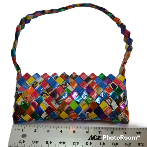 Like new Candy Wrapper purse. Recycled candy/gum wrapper - Picture 12 of 15